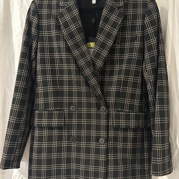 Ariana Blazer – NWT – Size 2 – Black & White Check - Picture 8 of 10